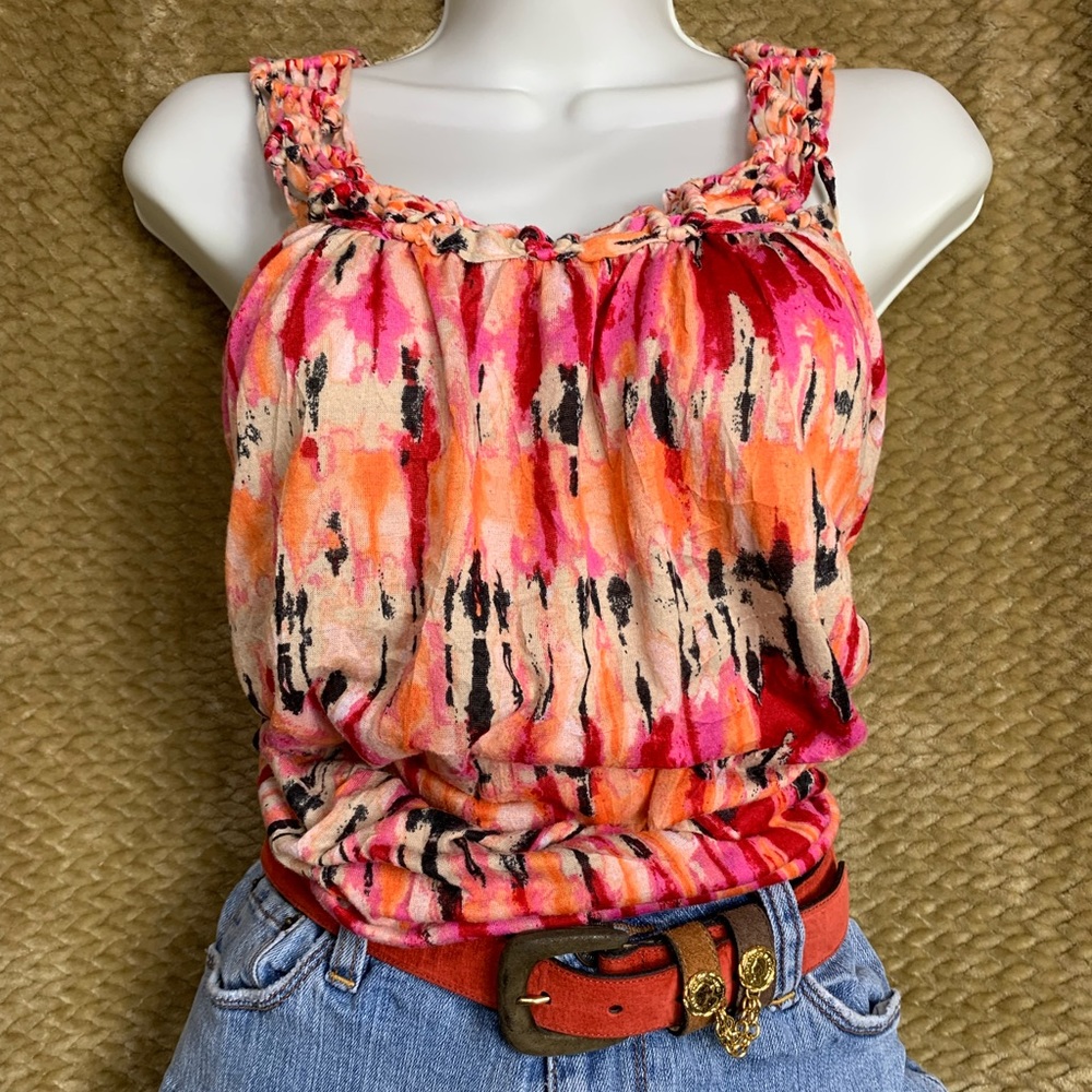 White Stag Vibrant ABSTRACT Blouse